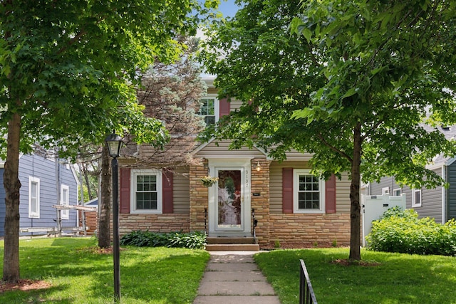 3137 Hampshire Ave S, Saint Louis Park, MN 55426 - obstructed view of property featuring stone siding