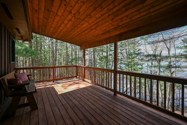 1192 Blackburn Rd, Scott Twp, WI 54801 - view of wooden terrace