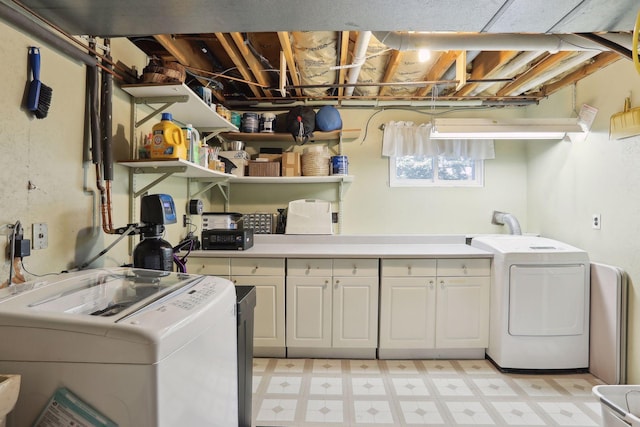 2241 17th St NW, New Brighton, MN 55112 - washroom with light flooring and cabinet space