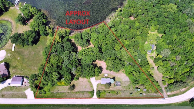 13047 Endicott Dr NW, Clearwater, MN 55320 - aerial view of property and surrounding area with property boundaries highlighted