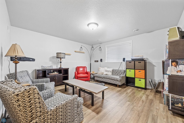 977 Ashley Dr W, West Fargo, ND 58078 - living room with light wood-style floors and a textured ceiling
