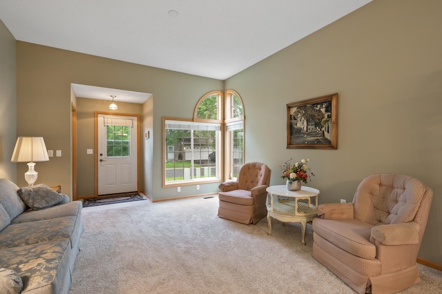 19136 Concord Ct NW, Elk River, MN 55330 - carpeted living room with baseboards