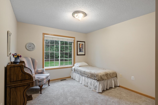 19136 Concord Ct NW, Elk River, MN 55330 - bedroom with carpet floors, baseboards, and a textured ceiling