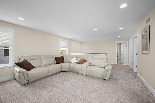 1013 Planters Path, Bayport, MN 55003 - carpeted living room with recessed lighting and baseboards