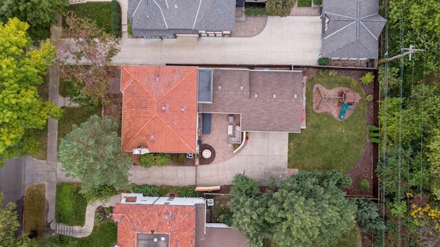 view from above of property