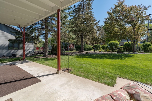 529 Spring St Unit 4, Kenyon, MN 55946 - view of green lawn featuring a patio area