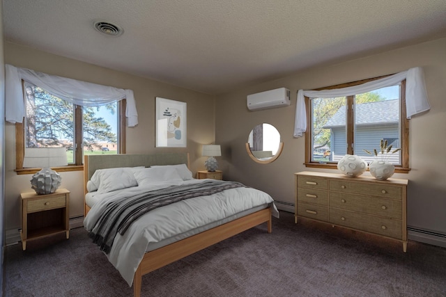 529 Spring St Unit 4, Kenyon, MN 55946 - bedroom with a wall unit AC, multiple windows, and a baseboard radiator