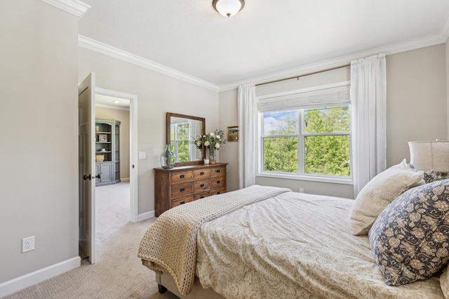 8014 Walnut Ln, Corcoran, MN 55340 - bedroom with ornamental molding and light colored carpet