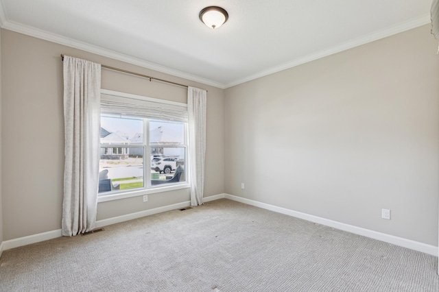 8014 Walnut Ln, Corcoran, MN 55340 - carpeted empty room featuring crown molding and baseboards