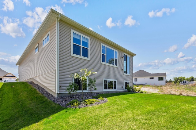 8014 Walnut Ln, Corcoran, MN 55340 - rear view of house with a lawn