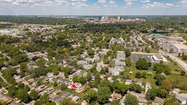 aerial view of property's location
