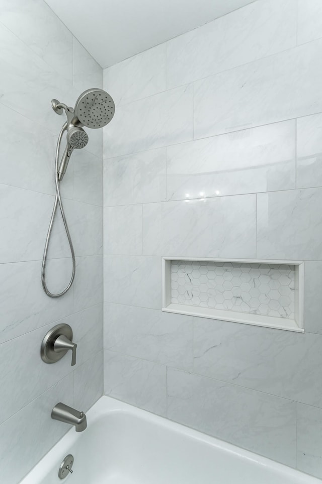 full bathroom featuring shower / tub combination
