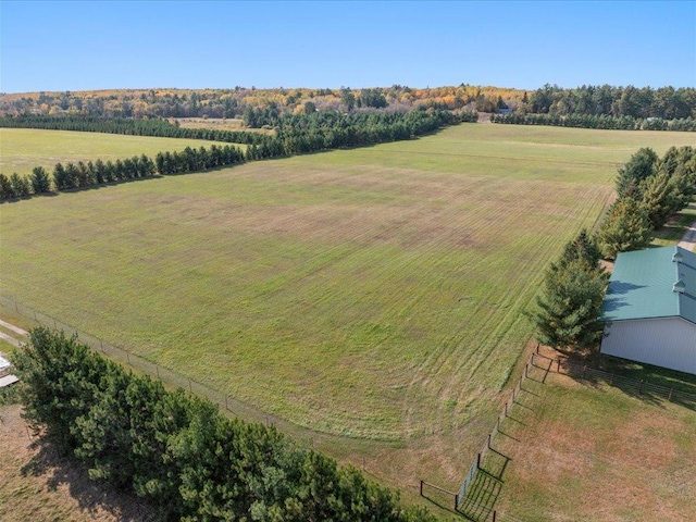 aerial view of sparsely populated area