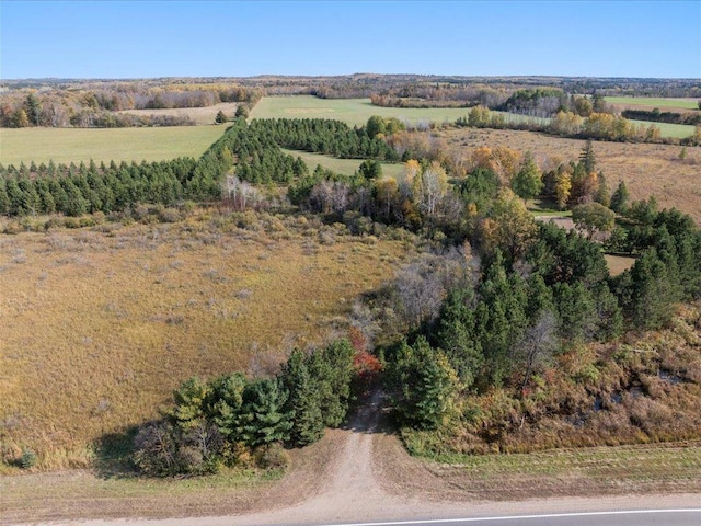 aerial view of property's location featuring rural landscape