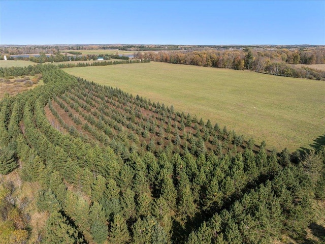 aerial view of sparsely populated area