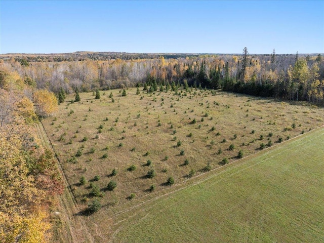 aerial view of property and surrounding area with rural landscape