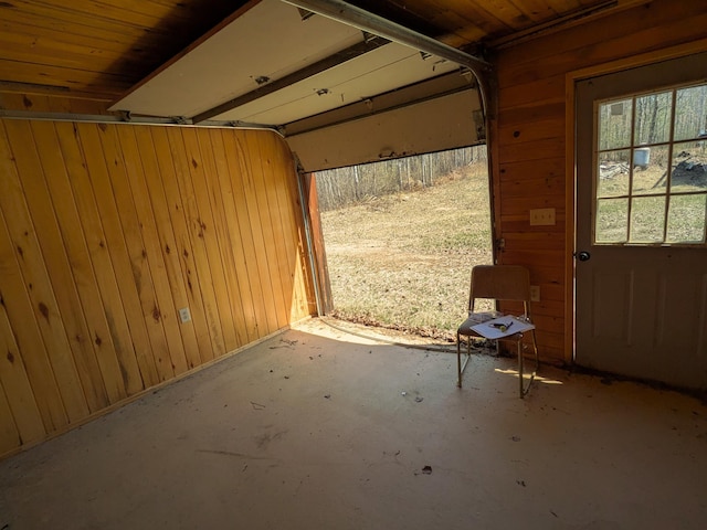3333 Randa Rd, Orr, MN 55771 - garage featuring wooden walls