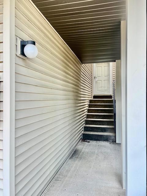 view of stairway