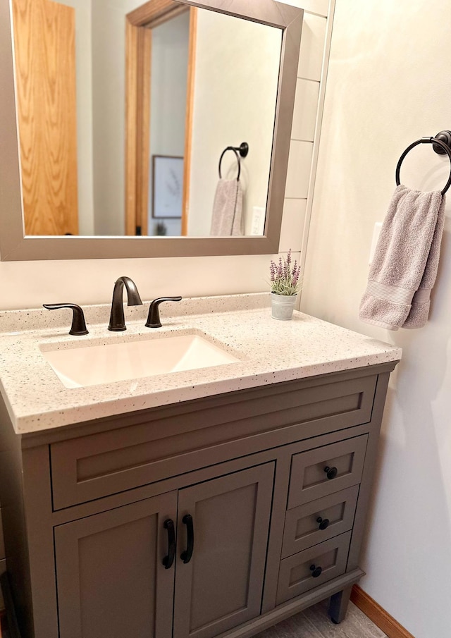 bathroom with vanity