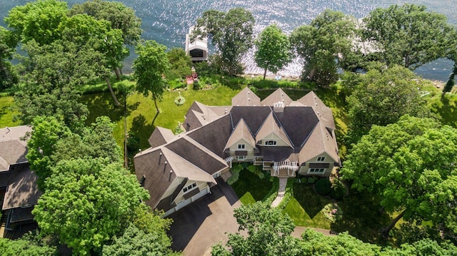 view from above of property