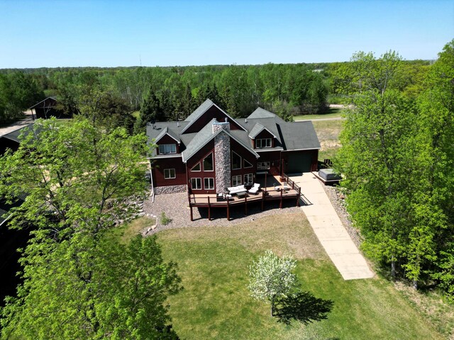 5784 Mcgowan Rd, Brainerd, MN 56401 - aerial view of property and surrounding area featuring a forest