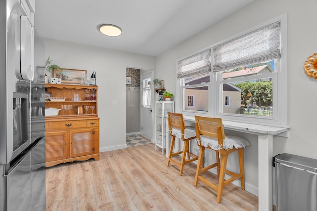 816 5th St S, Stillwater, MN 55082 - dining space with light wood-style flooring and baseboards