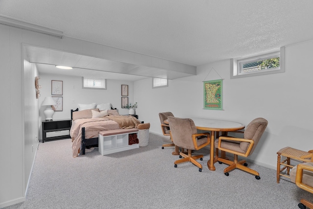 816 5th St S, Stillwater, MN 55082 - carpeted bedroom with a textured ceiling and baseboards