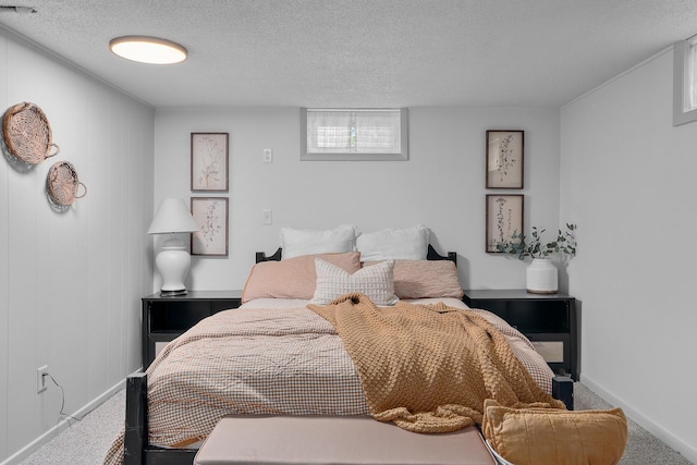 816 5th St S, Stillwater, MN 55082 - carpeted bedroom with a textured ceiling and baseboards
