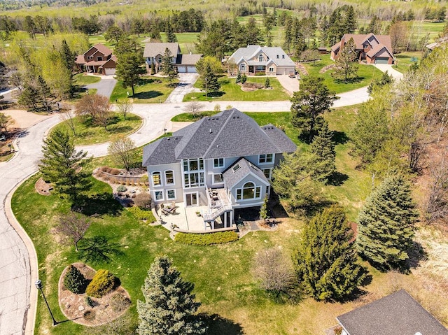 aerial view of property and surrounding area
