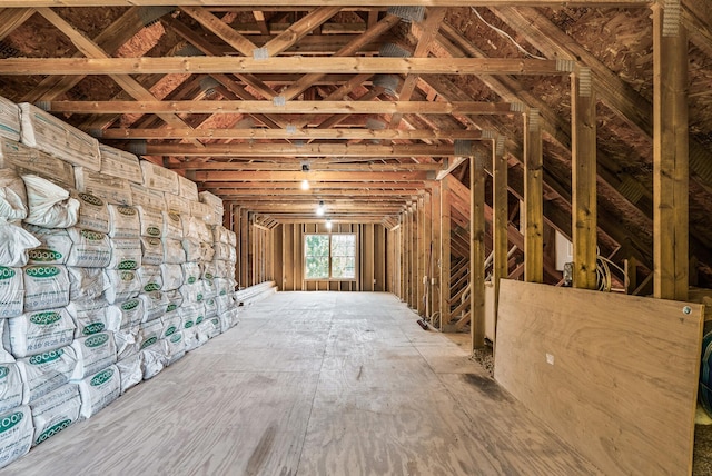 view of attic