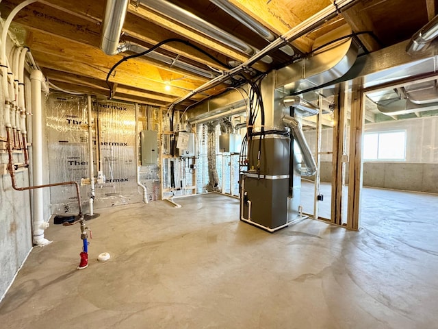 11367 84th St NE, Otsego, MN 55330 - basement with electric panel and heating unit