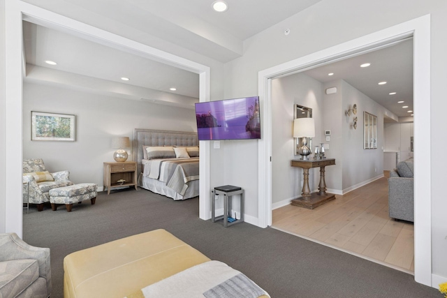 415 Indian Mound St Unit 302, Wayzata, MN 55391 - carpeted bedroom featuring recessed lighting and baseboards