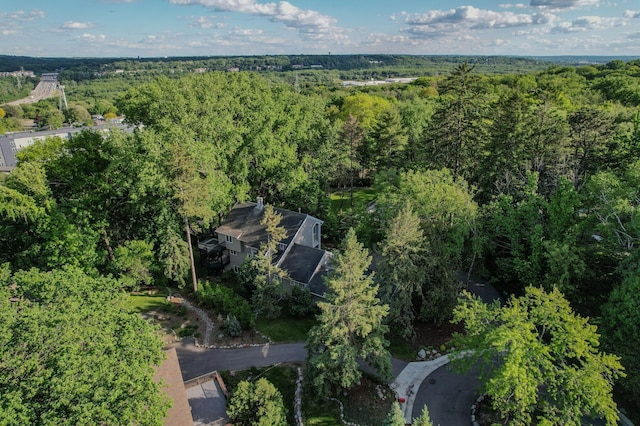 2 Edgcumbe Pl, Saint Paul, MN 55116 - aerial overview of property's location featuring a heavily wooded area