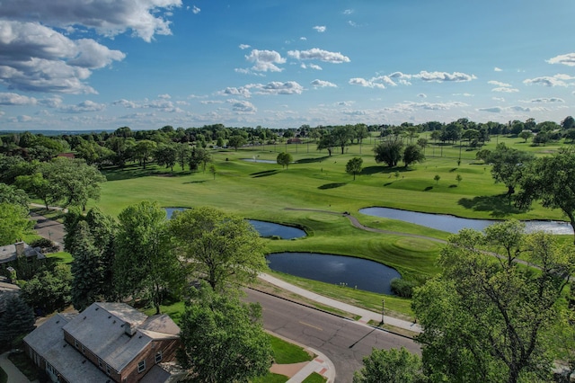 2 Edgcumbe Pl, Saint Paul, MN 55116 - bird's eye view of a golf course, a large body of water, and a tree filled landscape
