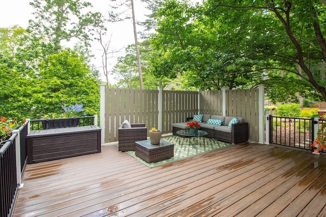 2 Edgcumbe Pl, Saint Paul, MN 55116 - deck with outdoor lounge area