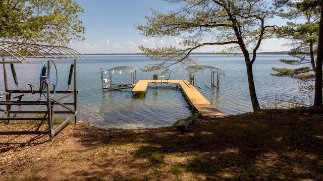 dock with a water view