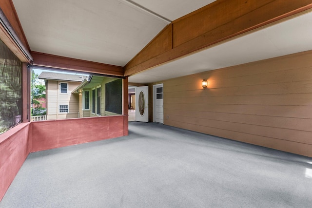 331 Sunset Ln N, Cambridge, MN 55008 - unfurnished sunroom with lofted ceiling