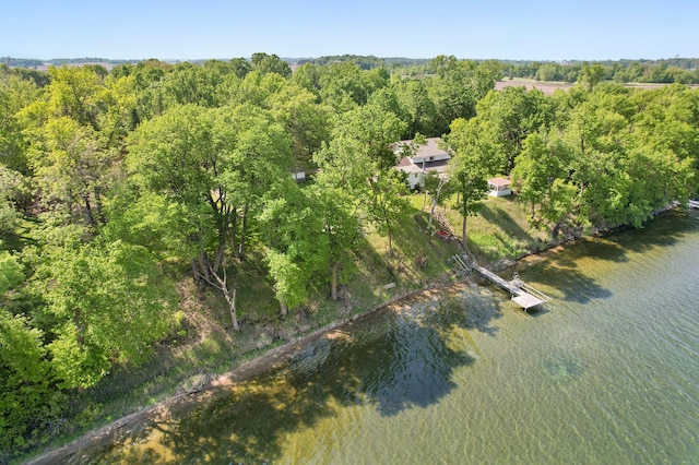 20473 Leisure Dr, Pelican Rapids, MN 56572 - aerial view of property's location featuring a heavily wooded area and a large body of water