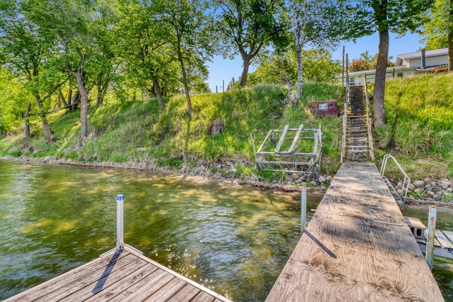 20473 Leisure Dr, Pelican Rapids, MN 56572 - dock area with a water view and stairs