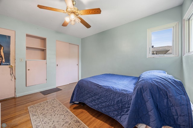 2020 5th St S, Moorhead, MN 56560 - bedroom with wood finished floors and ceiling fan