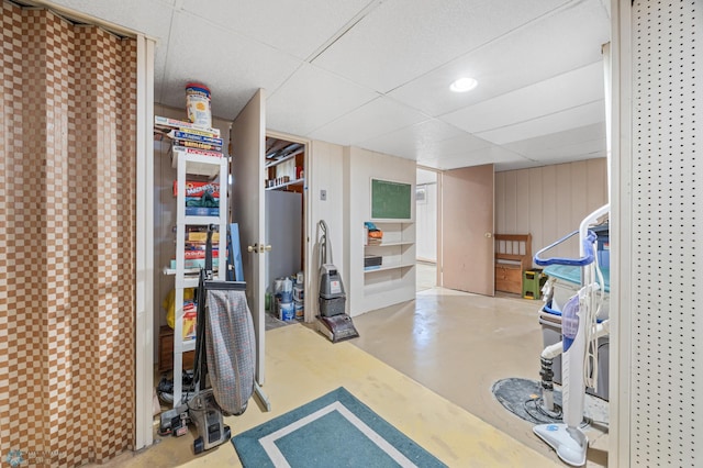 2020 5th St S, Moorhead, MN 56560 - exercise room featuring a paneled ceiling