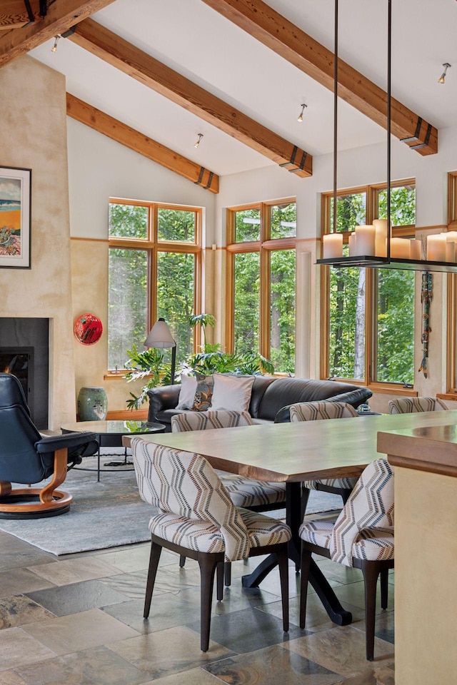 20545 Linden Rd, Deephaven, MN 55331 - living area featuring a large fireplace