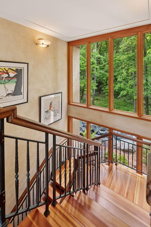 20545 Linden Rd, Deephaven, MN 55331 - stairs featuring wood finished floors
