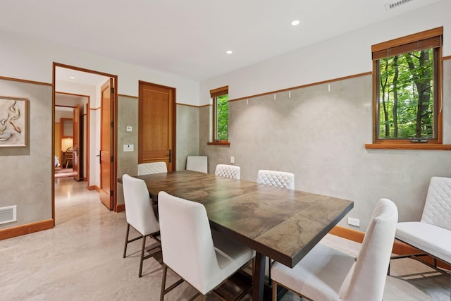20545 Linden Rd, Deephaven, MN 55331 - dining area with baseboards and recessed lighting