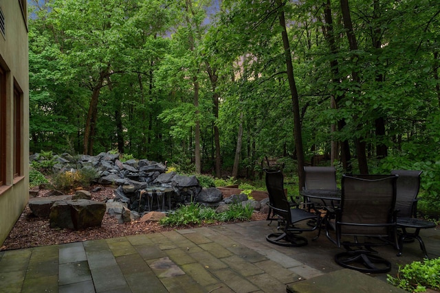 20545 Linden Rd, Deephaven, MN 55331 - view of patio / terrace with a view of trees