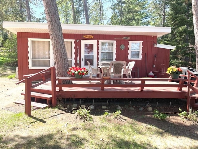 25186 US-71 # 18, Park Rapids, MN 56470 - rear view of house featuring a wooden deck