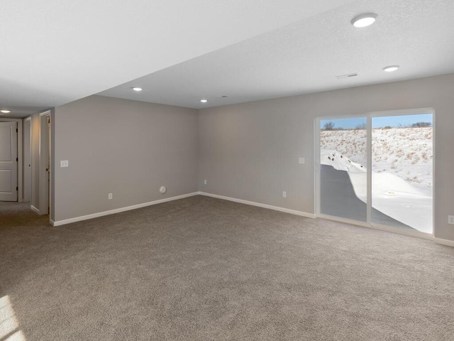 7463 147th Ln NW, Ramsey, MN 55303 - carpeted spare room featuring baseboards and recessed lighting