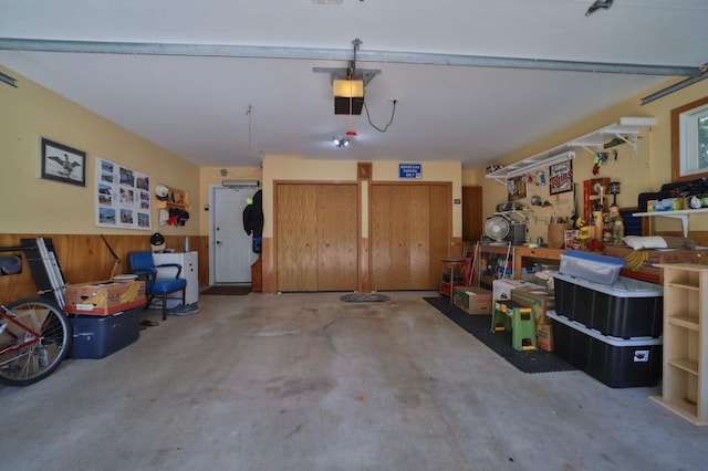 2506 Woodridge Ln, Brainerd, MN 56401 - garage featuring a garage door opener and a workshop area