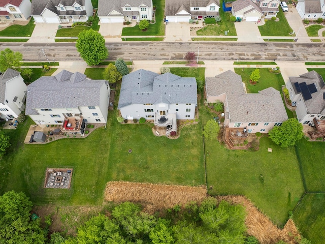 aerial perspective of suburban area