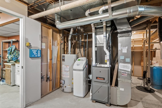 19375 181st Ave NW, Big Lake Twp, MN 55309 - utility room with gas water heater and heating unit